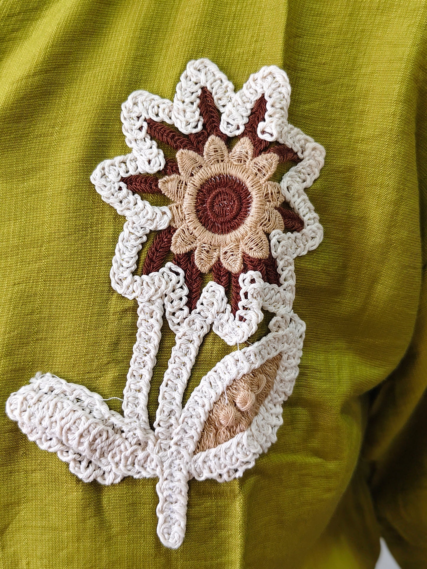 Premium Cotton Linen Short Top for Women (Mehndi Colour)