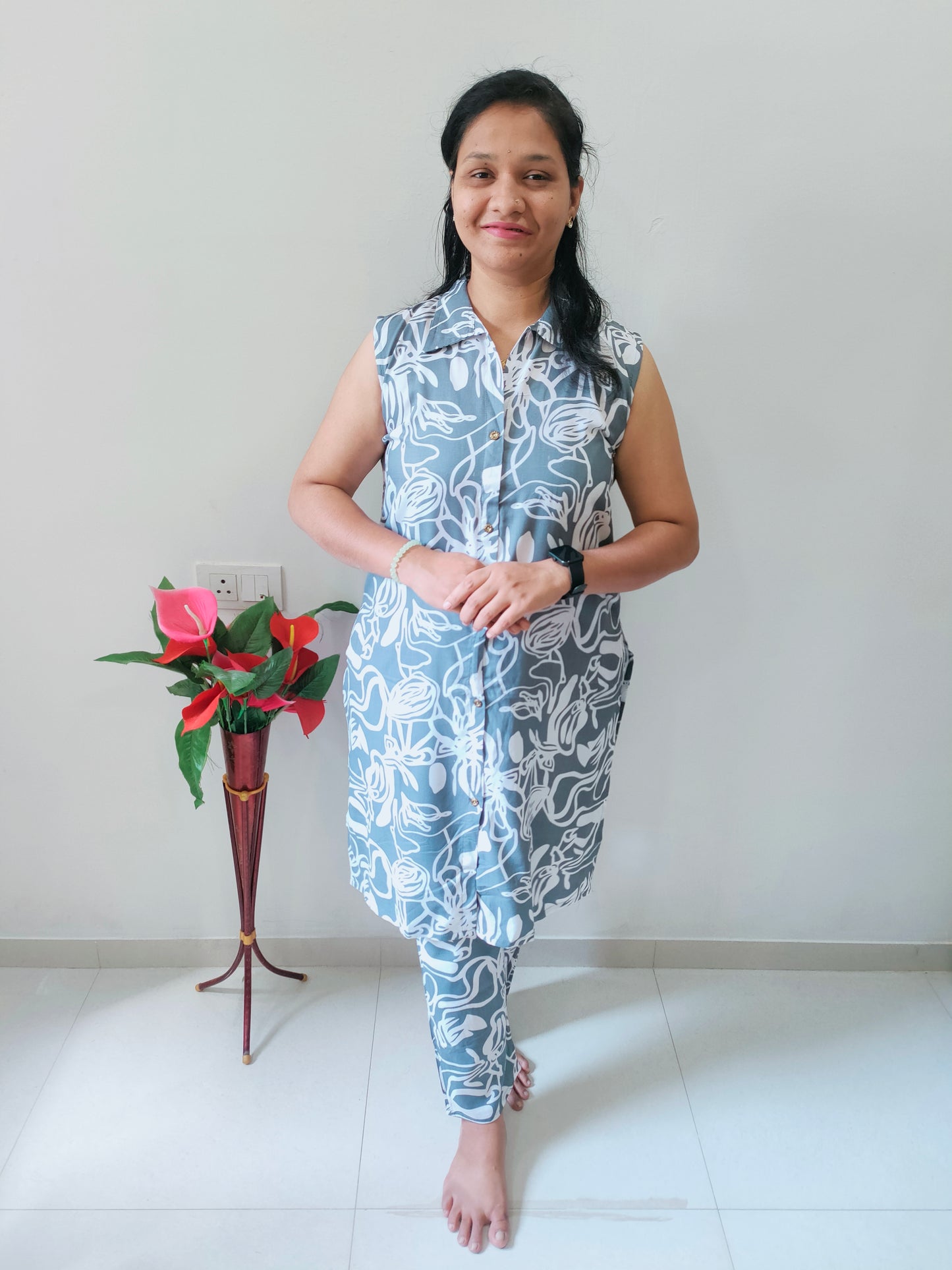 Elegant Collections Stylish Rayon Cord Set Featuring Floral Print and Comfortable Fit for Everyday Wear