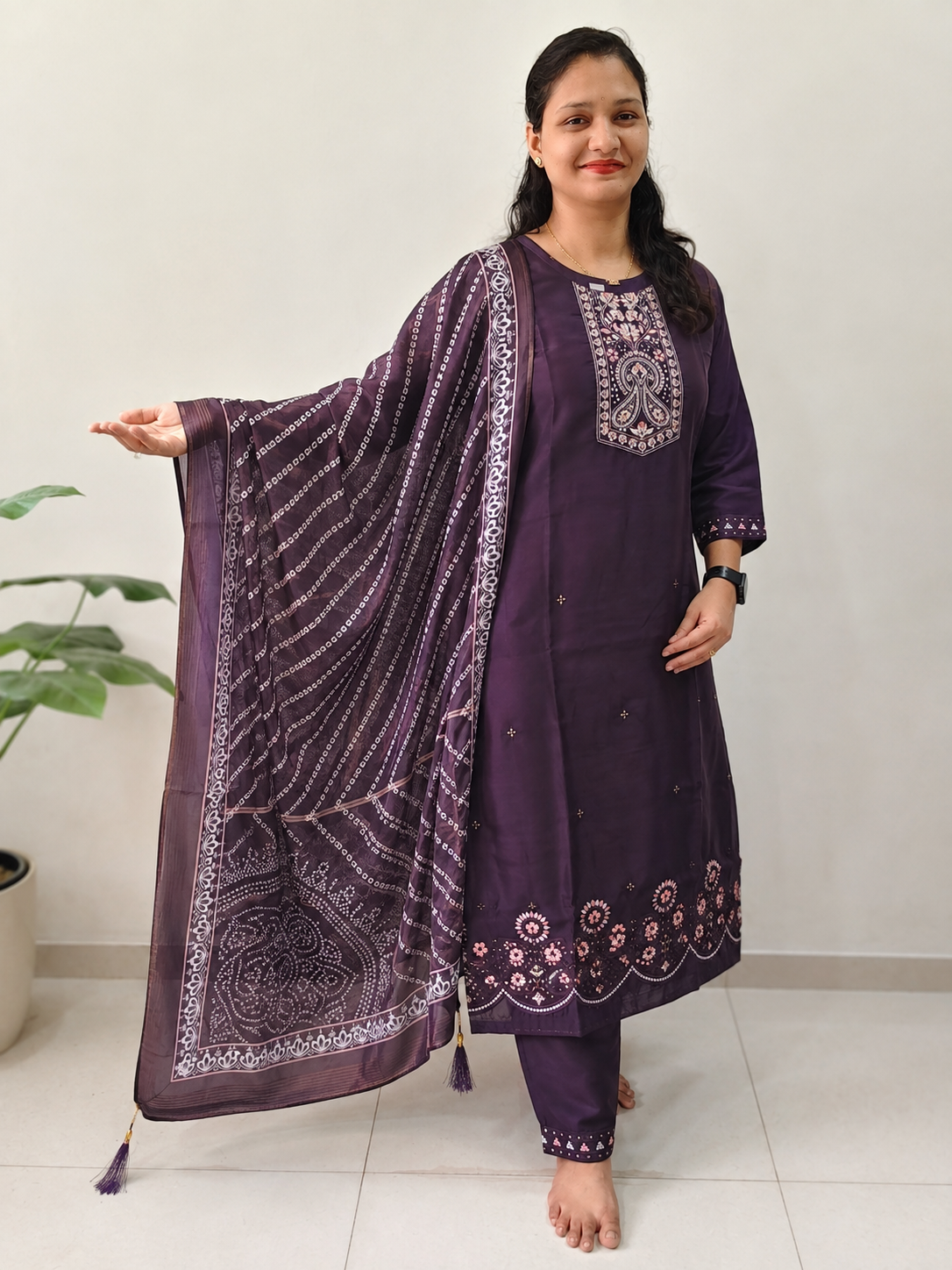 Heavy Roman Glass Silk Suit