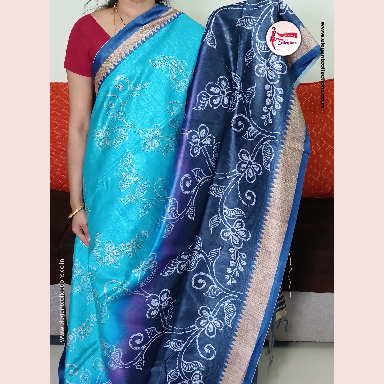 Odisha Handpainted Saura Tribal Art Cotton Saree Magnificient - charuta