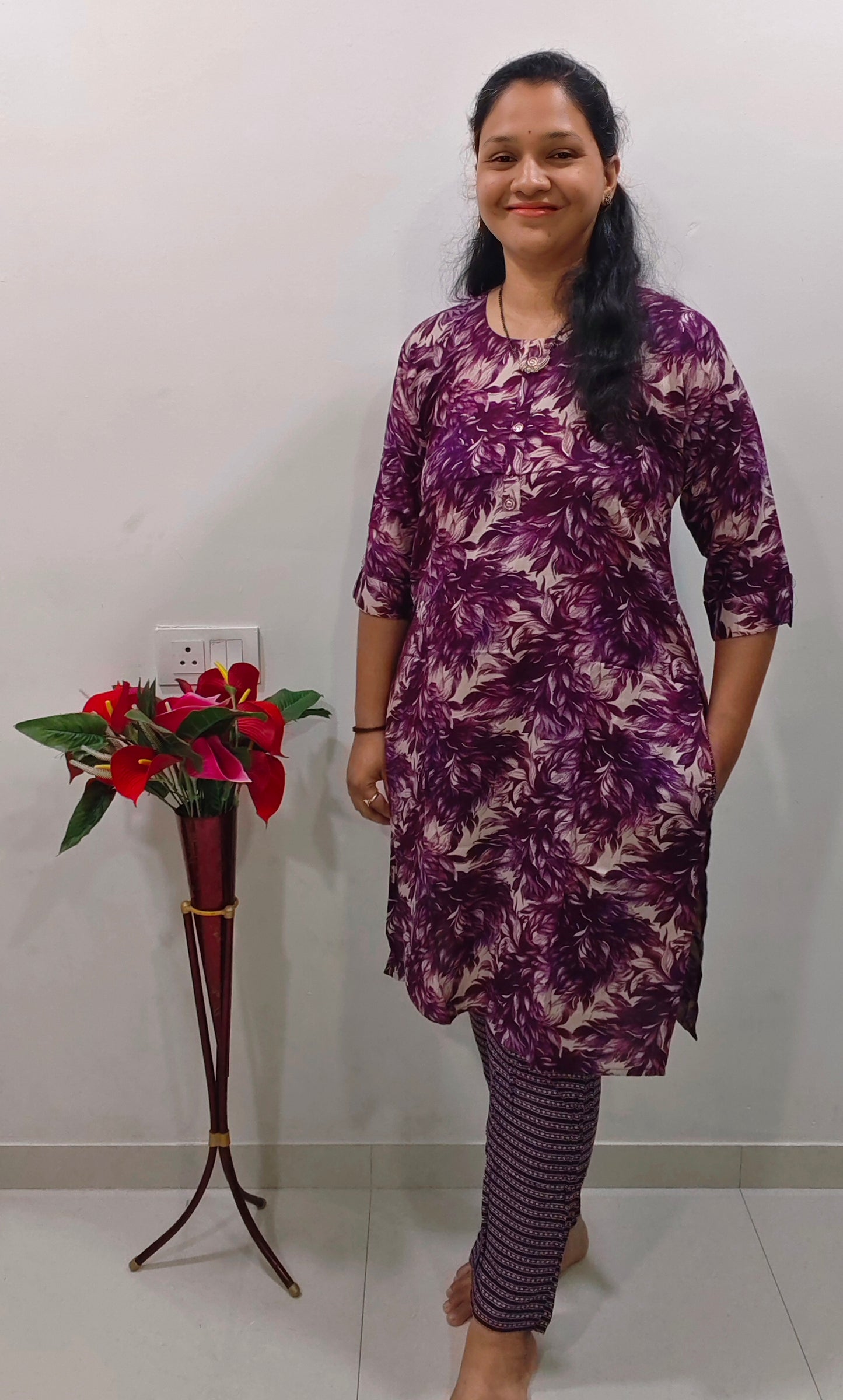 2 pc set for women (Wine bold)